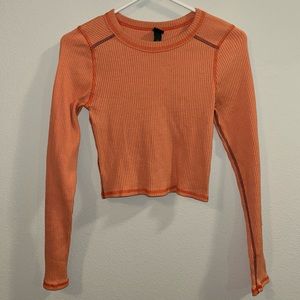 NWOT Wild Fable Reverse Seam Ribbed Top